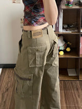 Retro American Loose Khaki Work Pants