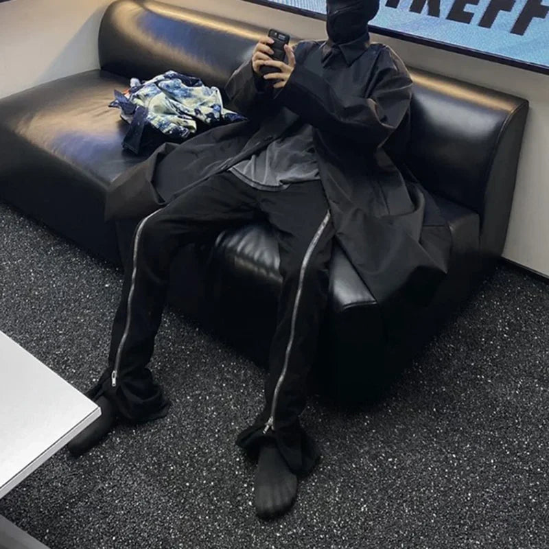 Y2K Zippered High Fashion Pants