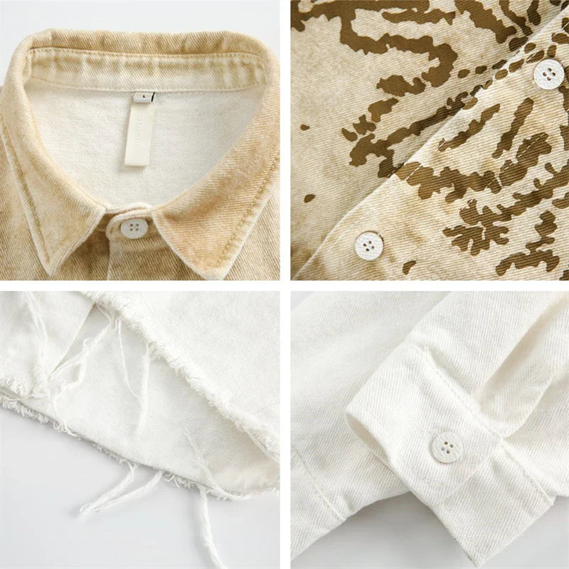 Elegant Embroidered Loose Shirt