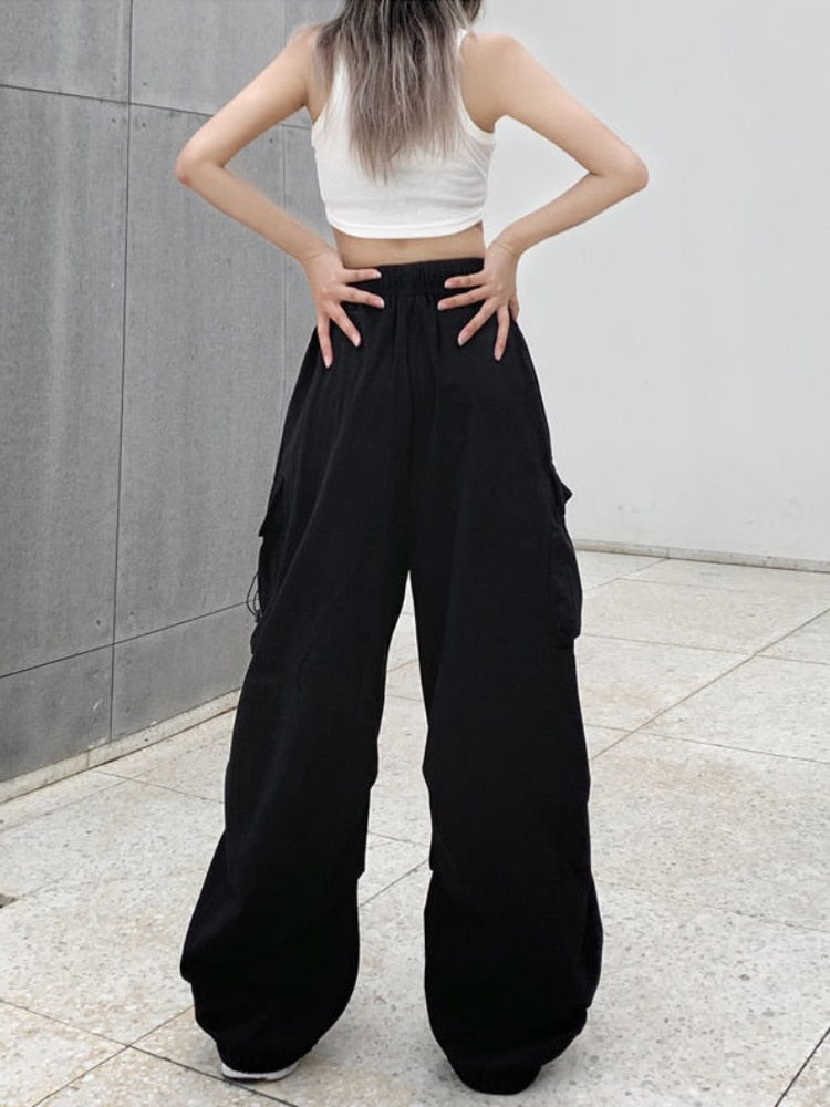 High-Waist Wide-Leg Cargo Pants