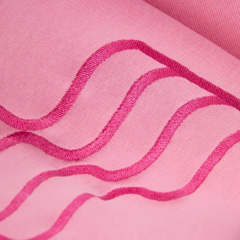 Trendy Art Embroidery Zip-Up Hoodie Shirt