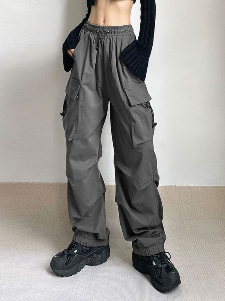 Y2K Parachute Cargo Pants