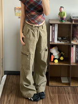Retro American Loose Khaki Work Pants