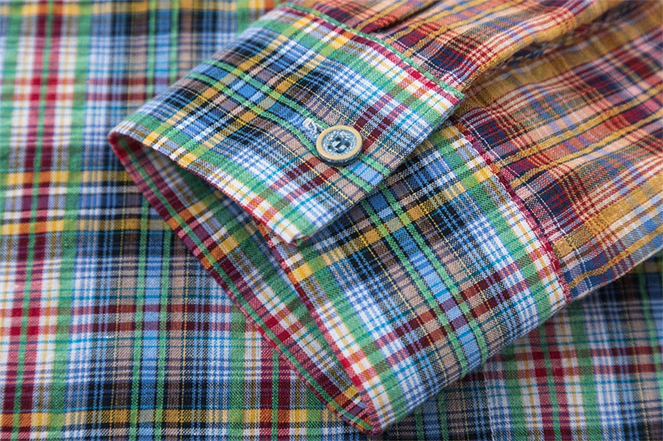 Women's Patchwork Plaid Shirt