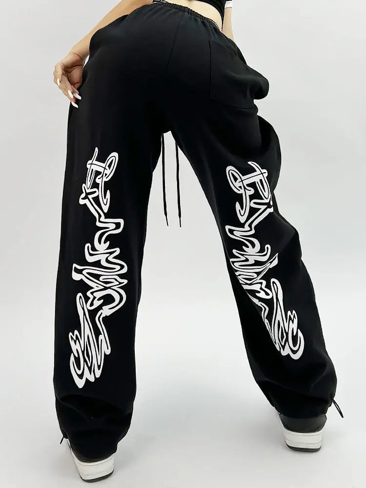 Y2K Loose Graphic Sweatpants