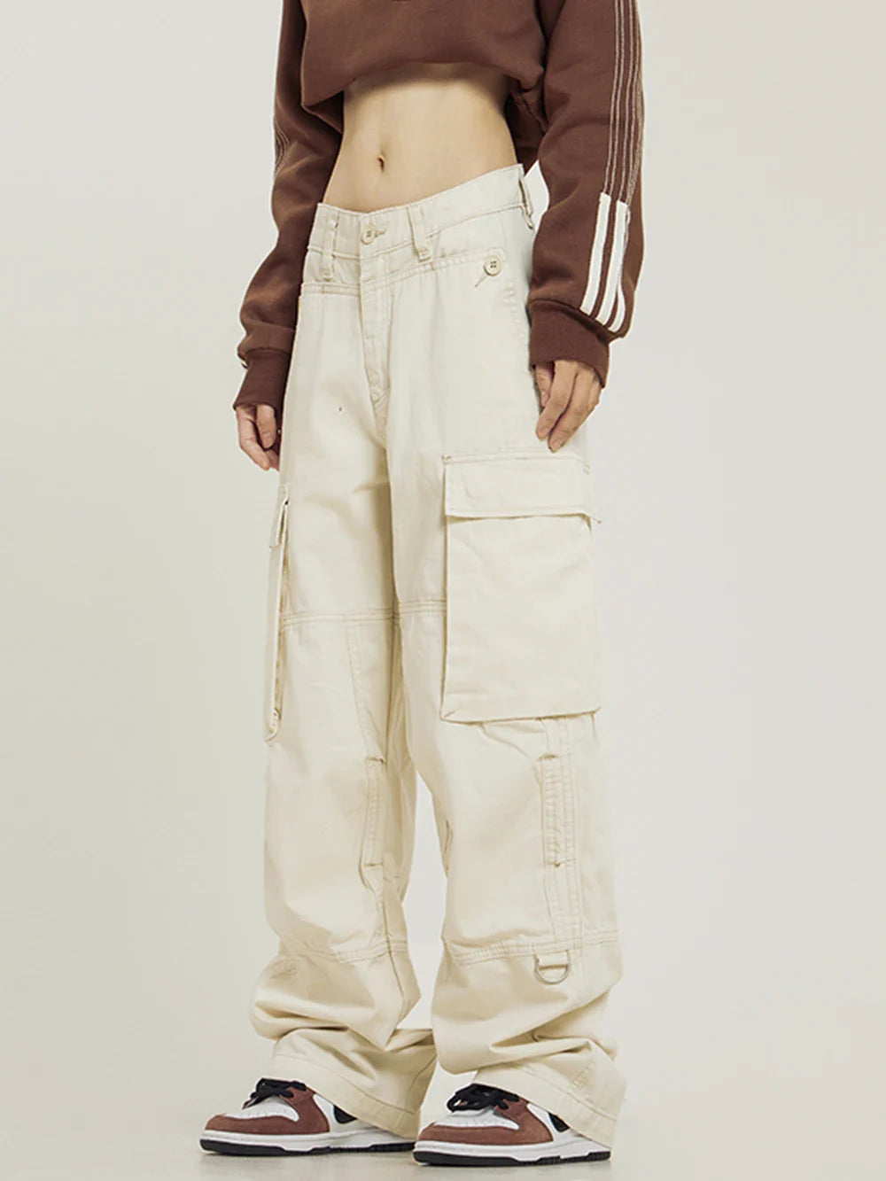 Y2k Baggy Turned-down Cargo Pants