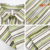 Striped Short-Sleeve Women's Shirt