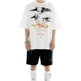 Lyrical Graphic Print Oversized Short