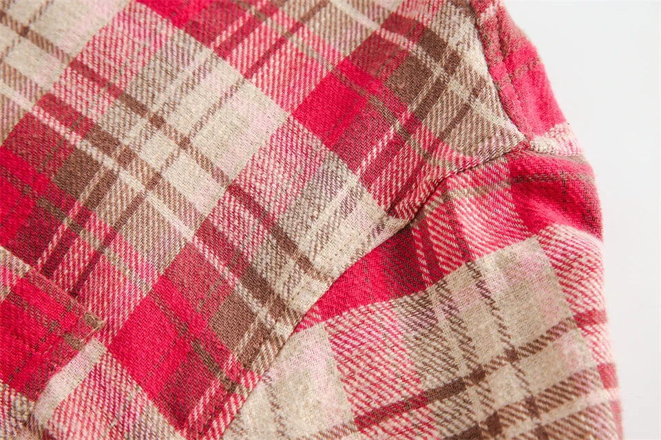 Plaid Reversible Long Sleeve Shirt