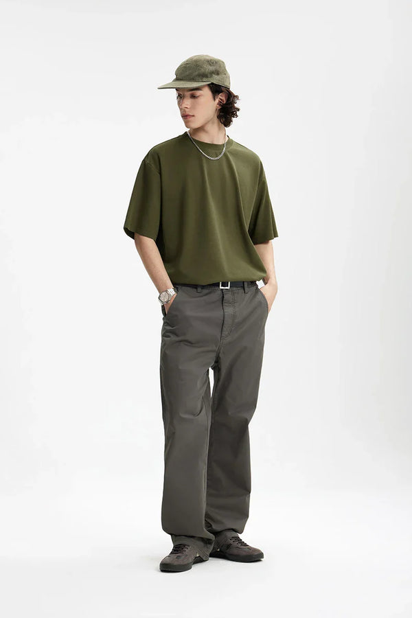 Solid Color High Street Oversized T-Shirt