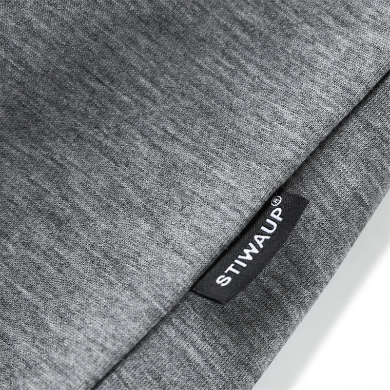 Summer Grey Half-Zip T-shirt