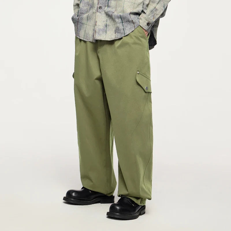 Y2k Wide-leg Elegance Cargo Pants
