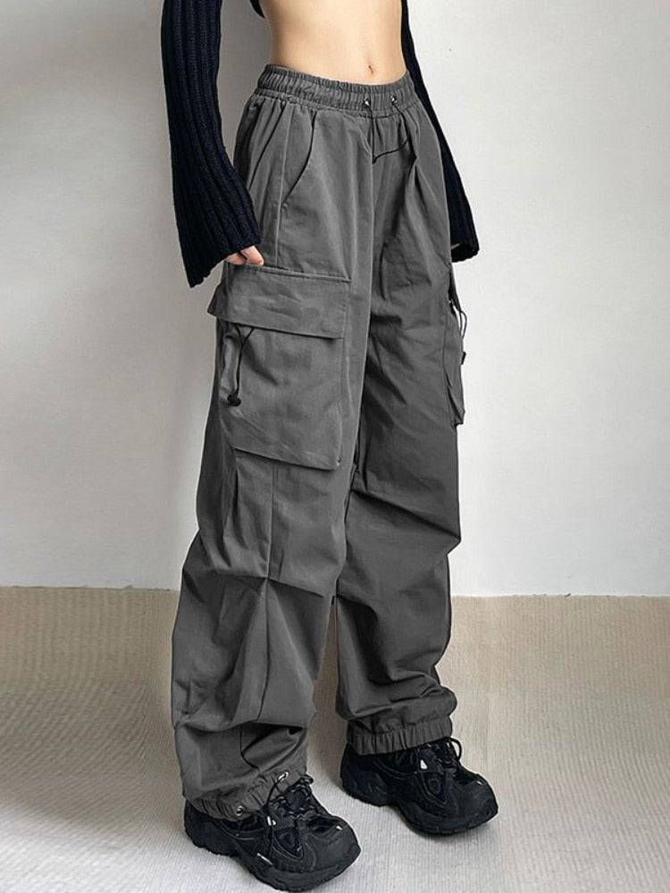 Y2K Parachute Cargo Pants