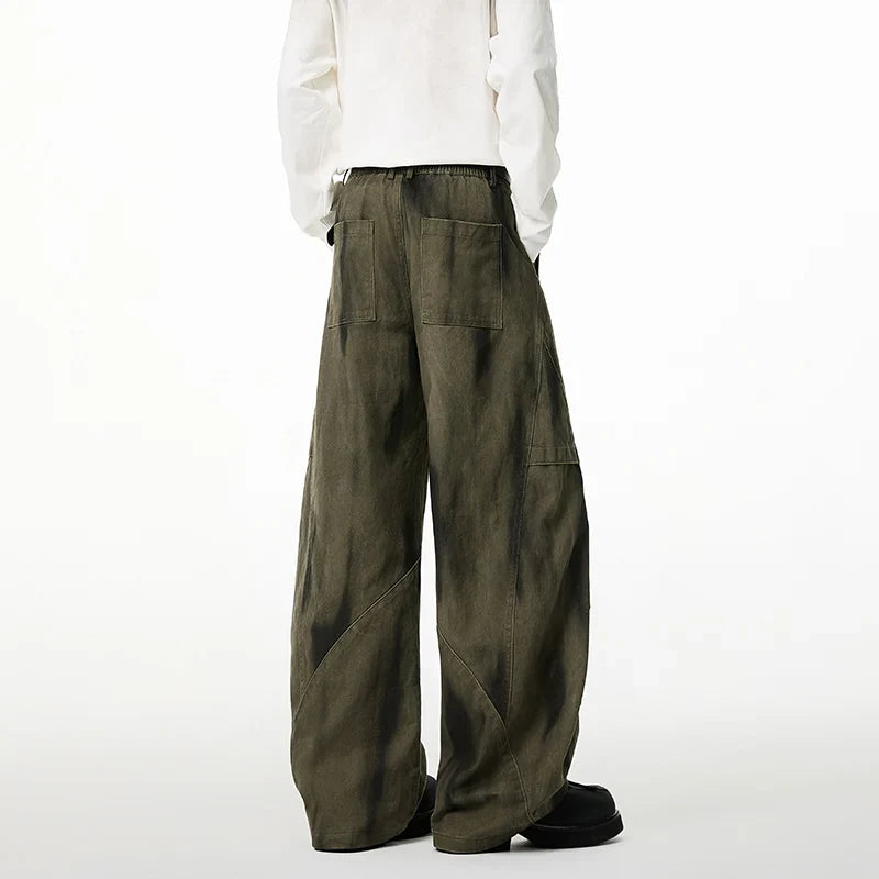Trendy Casual Wide Leg Cargo Pants