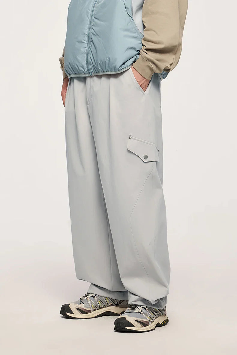 Y2k Wide-leg Elegance Cargo Pants