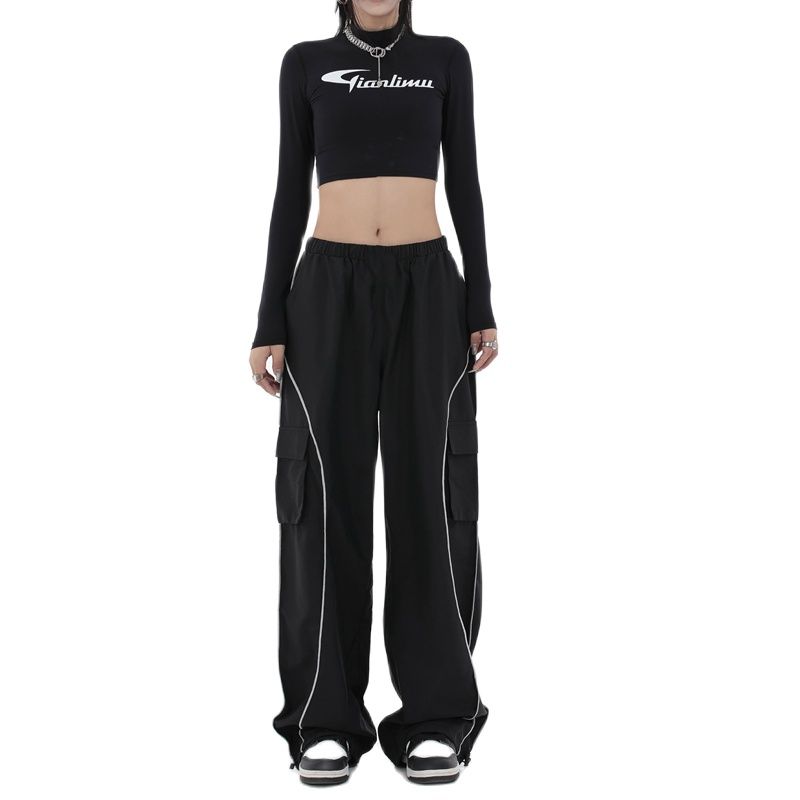 Striped Y2K Baggy Cargo Pants