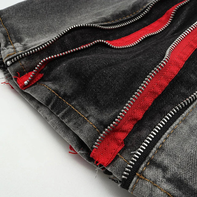 Street Zipper Cargo Shorts