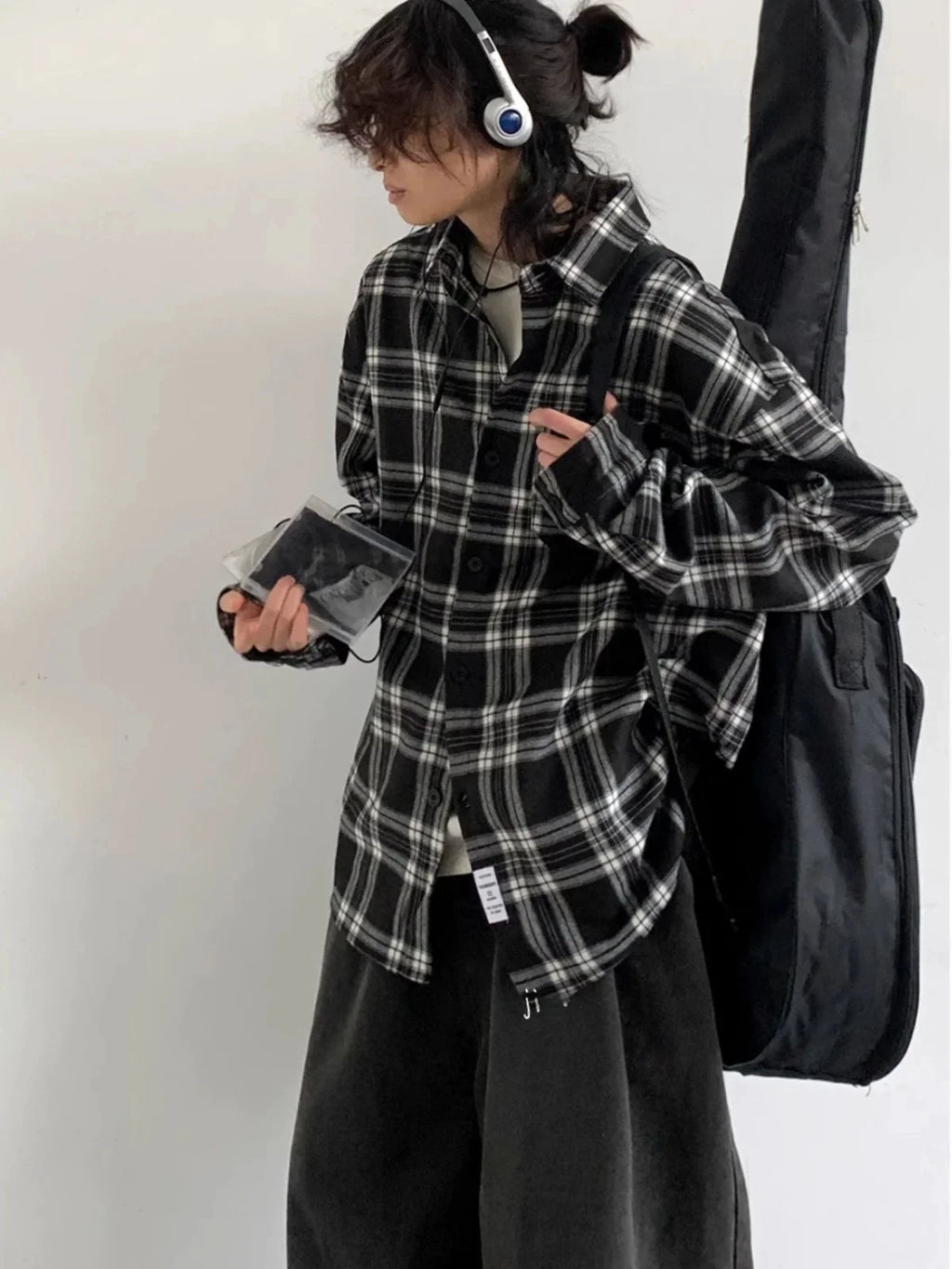 Plaid Vintage Casual Loose Fit Shirt