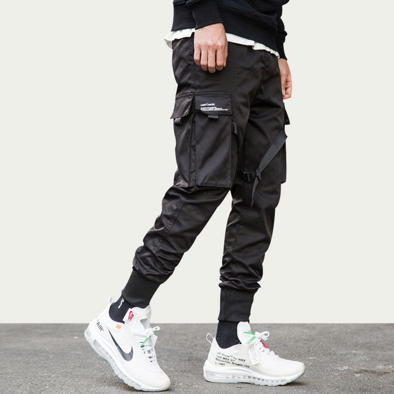 Ribbon Buckle Cargo Pants