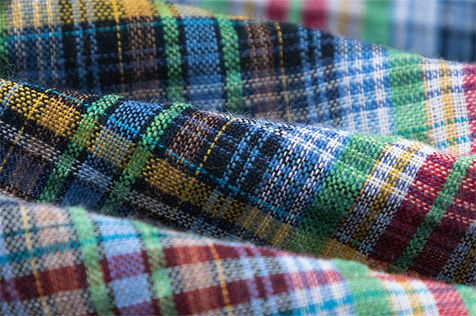 Women's Patchwork Plaid Shirt