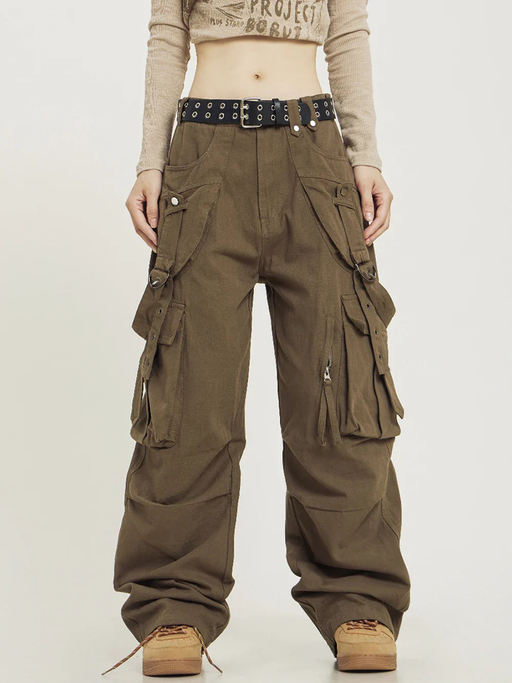 Y2k Vintage Spliced Cargo Pants