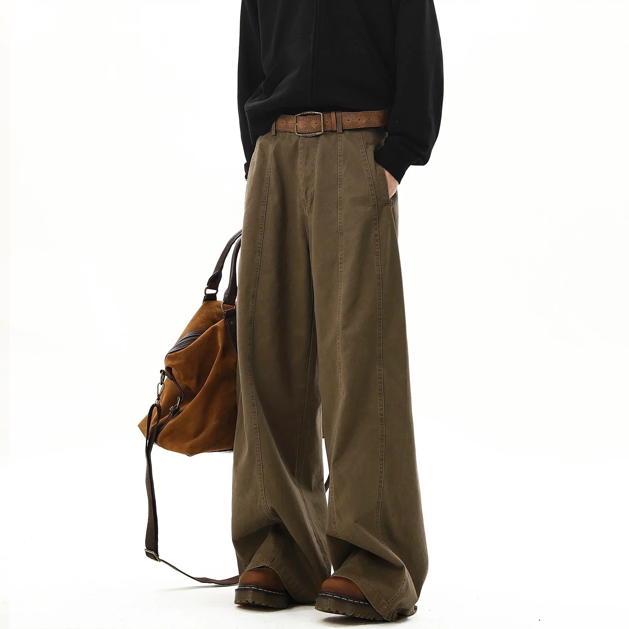 Vintage Wide Leg Cargo Pants