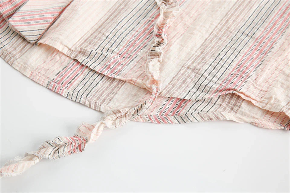 Heart Embroidery Long Sleeve Shirt