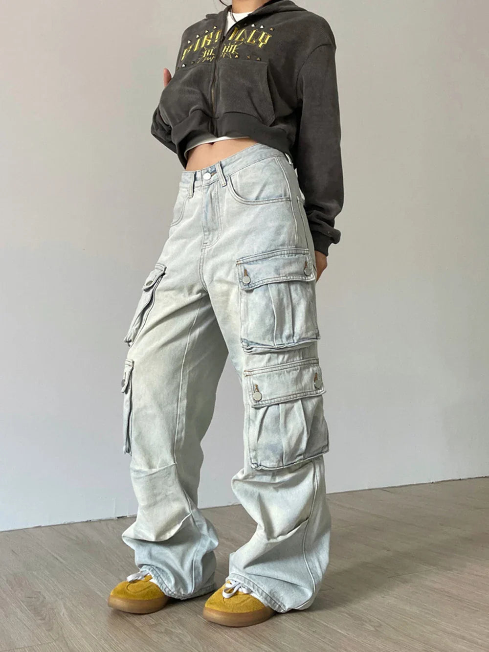 Y2k Vintage Distressed Cargo Pants