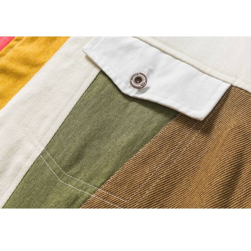 Contrast Patchwork Jacket