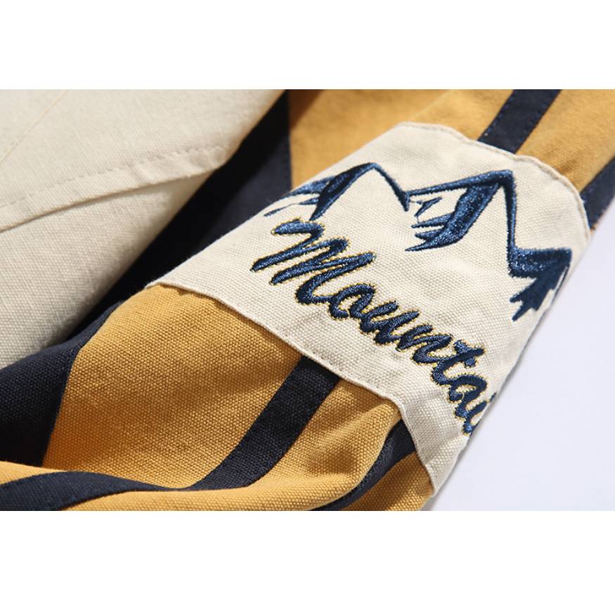 Colorblock Embroidered Jacket
