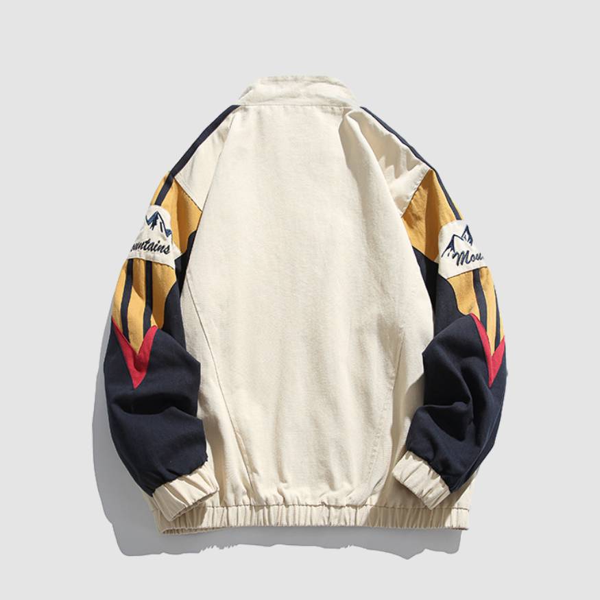 Colorblock Embroidered Jacket