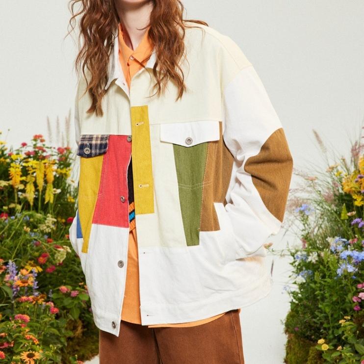 Contrast Patchwork Jacket