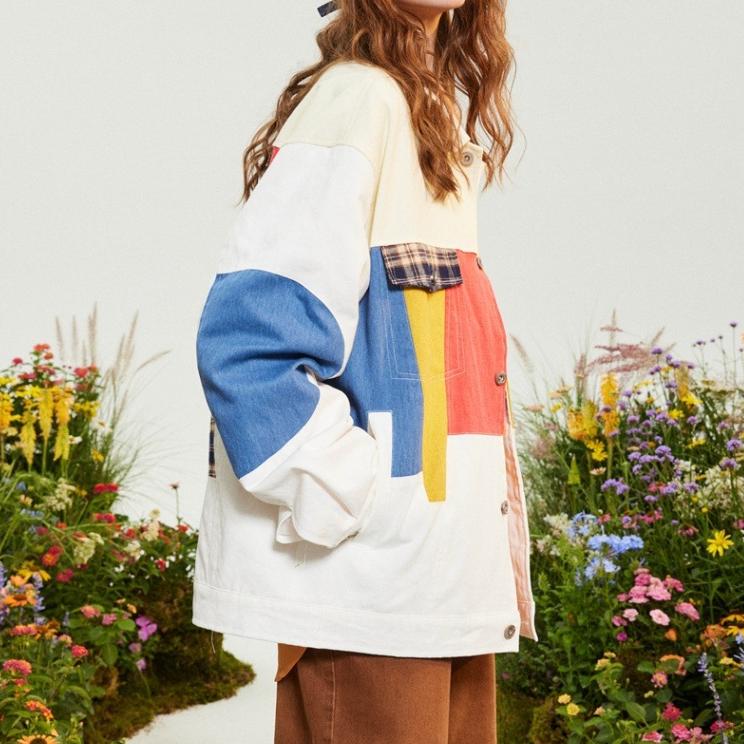Contrast Patchwork Jacket