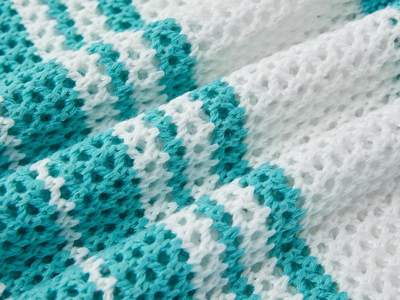 Retro Striped Knit Polo