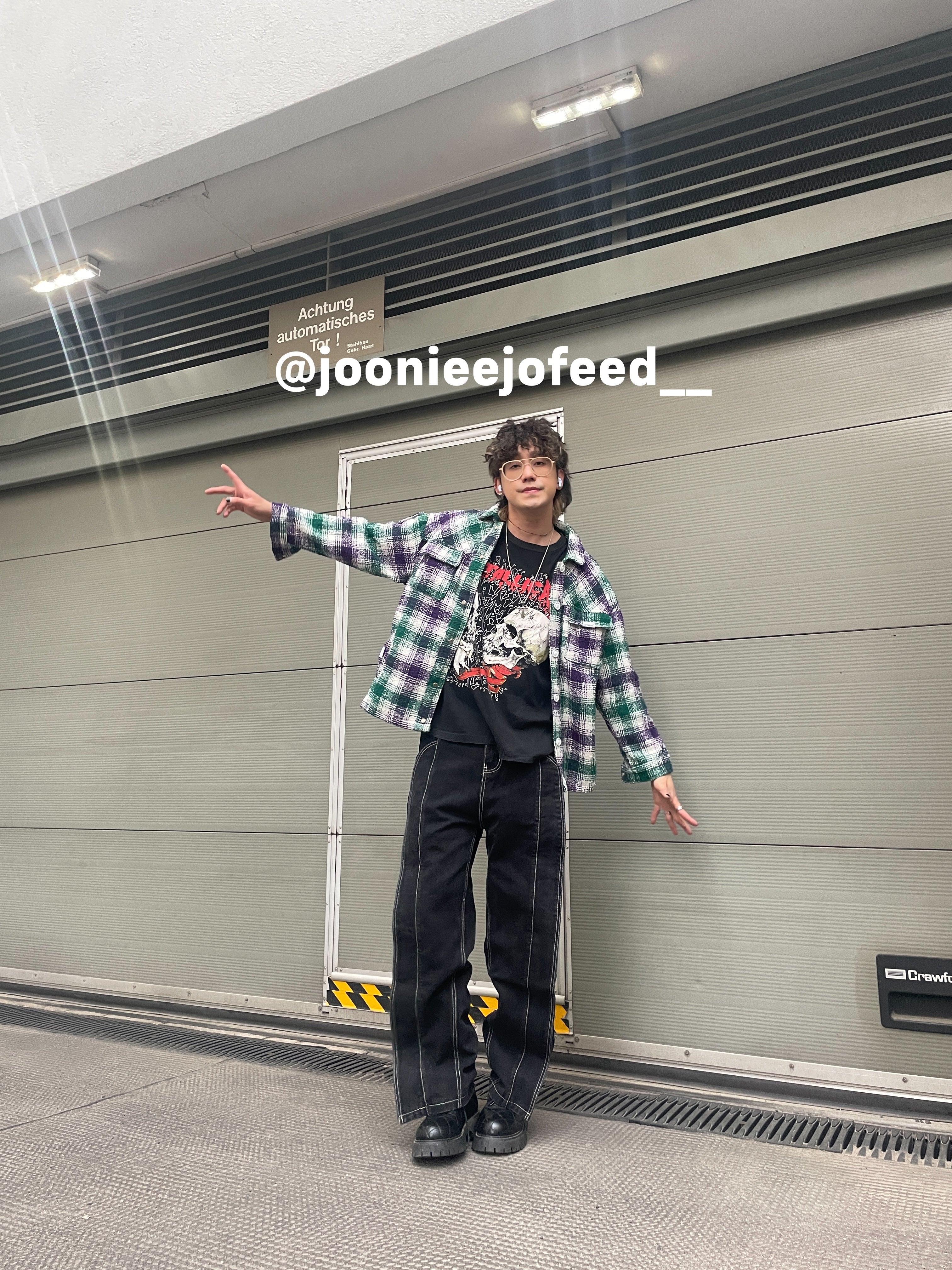 Vintage Plaid Oversized Shirt