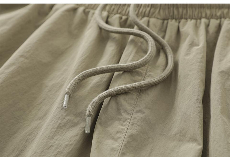 Loose Solid Color Sports Shorts