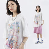 Loose Cute Cartoon Printed T-Shirt