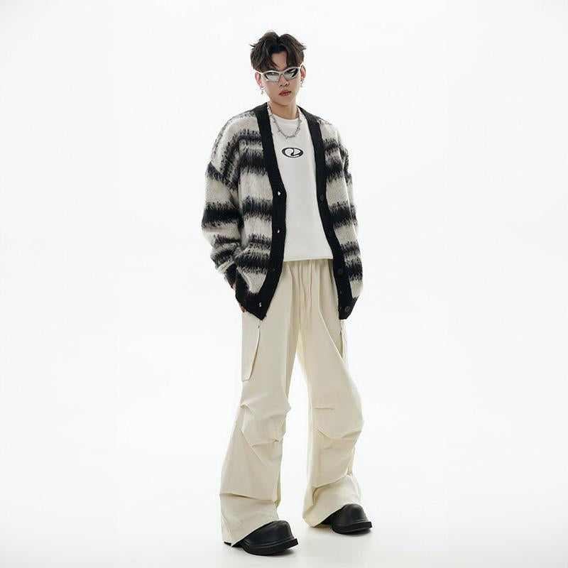 Loose Solid Color High Waist Cargo Pants