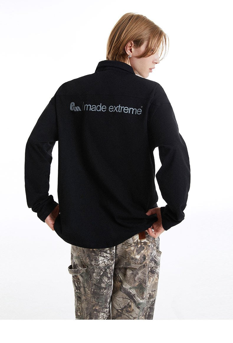 Zippered Collar Edge Shirts