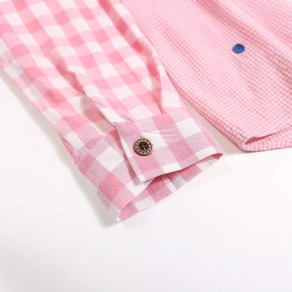Playful Pals Patchwork Pink Shirt